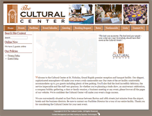 Tablet Screenshot of grculturalcenter.com